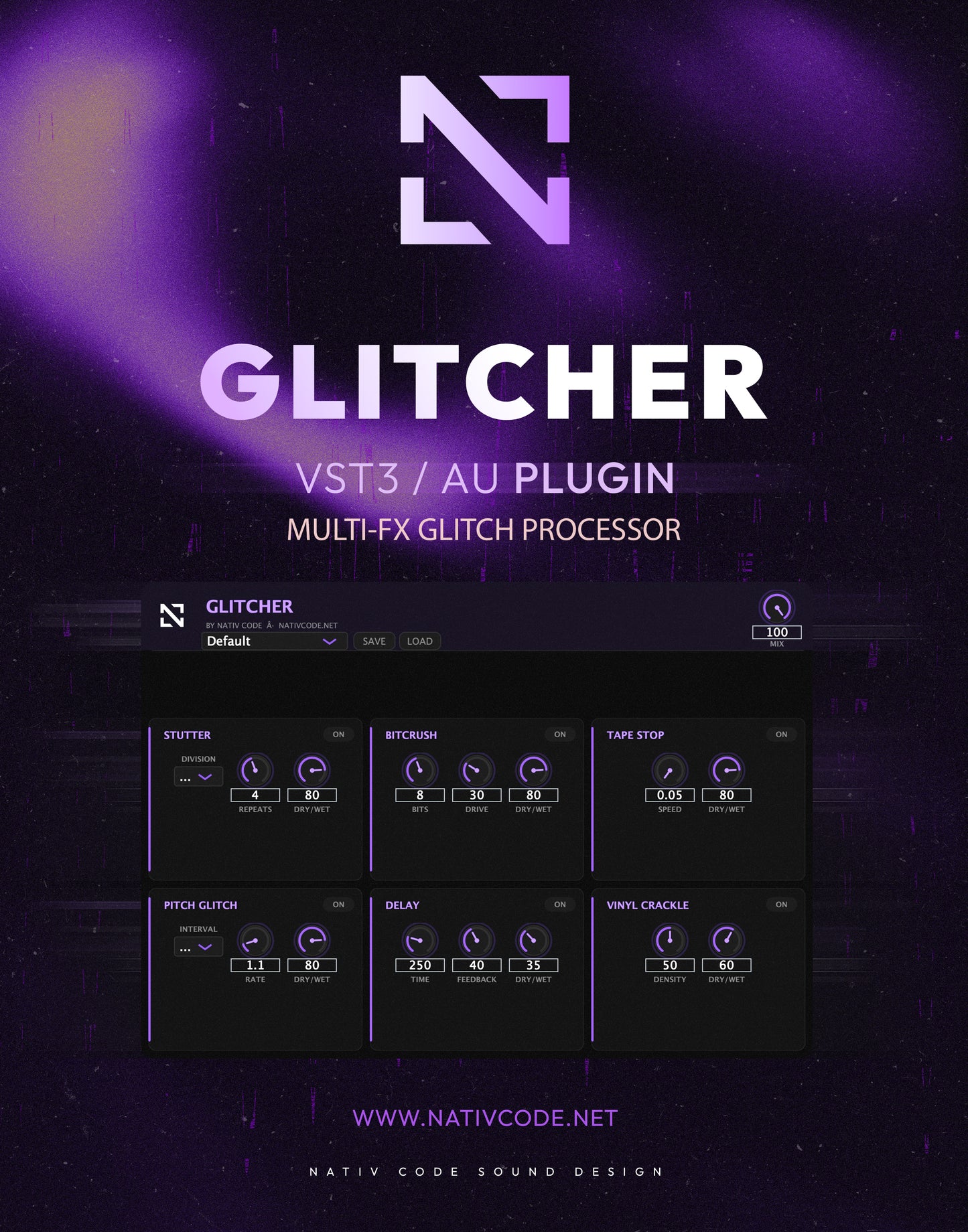 GLITCHER (Multi-FX Glitch Processor)